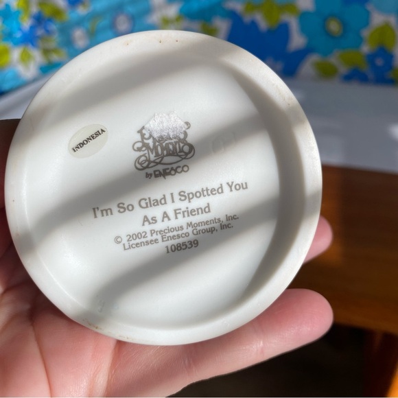 Vintage Enesco Precious Moments figurine I’m So Glad I Spotted You As A Friend - Picture 5 of 5